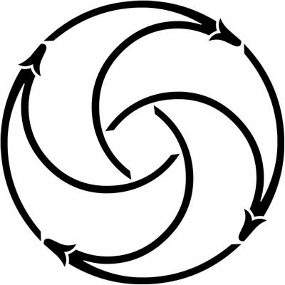 四つ追い松葉の丸