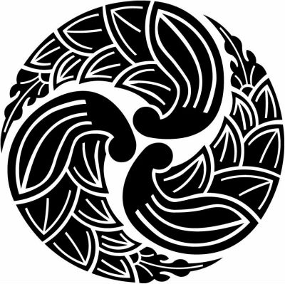 入り込み三つ茗荷巴