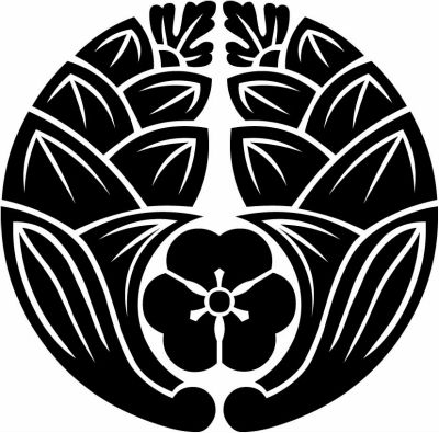 抱き茗荷に片喰