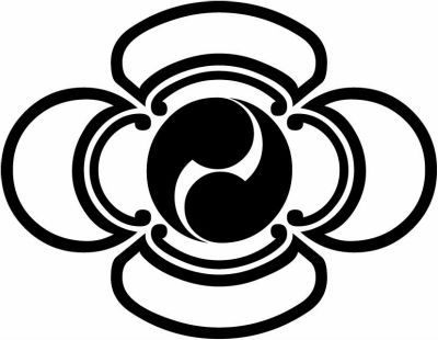 陰木瓜に二つ巴