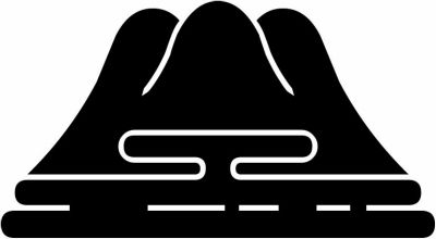 変わり富士山に霞（１）