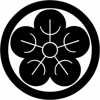 丸に夕顔の花（１）