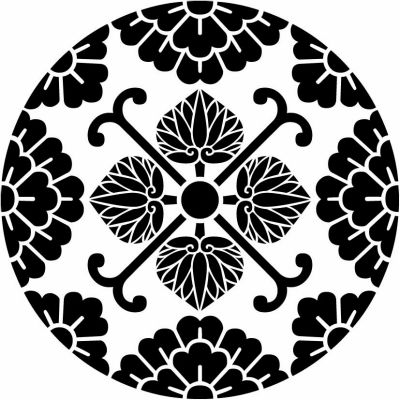 浮線綾花菱に蔓四つ葵