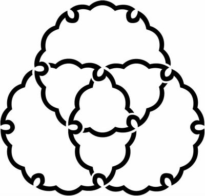 三つ組み雪輪・三つ組み合い雪輪