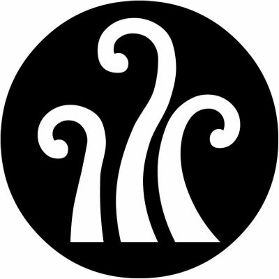 石持ち地抜き三本蕨・石持ち地抜きの蕨