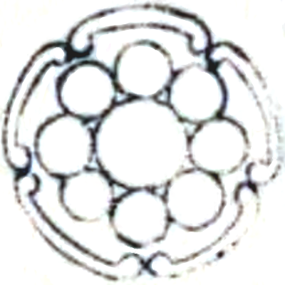 五つ鐶に九曜・五鐶に九曜