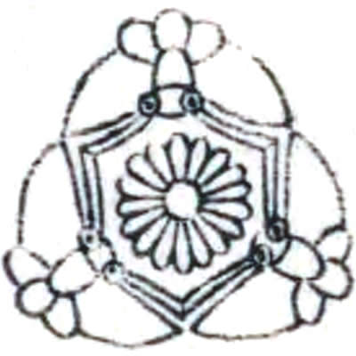 三つ胡蝶に鬼菊