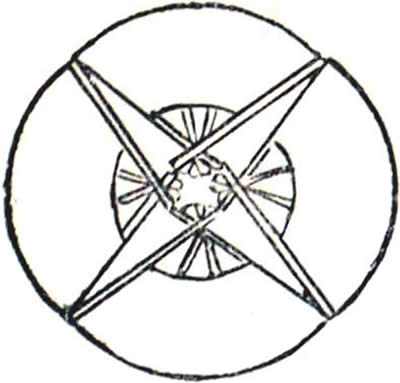 四つ開き扇の丸