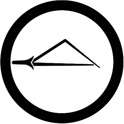 丸に一つ折れ松葉・丸に一つ折り松葉