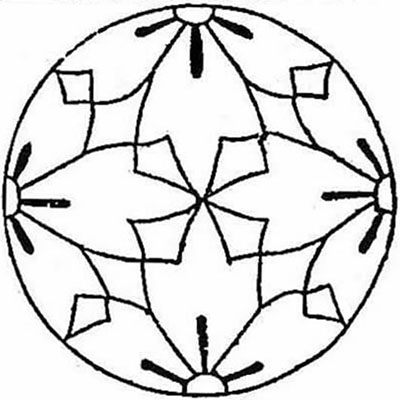 四つ割り寄せ花菱