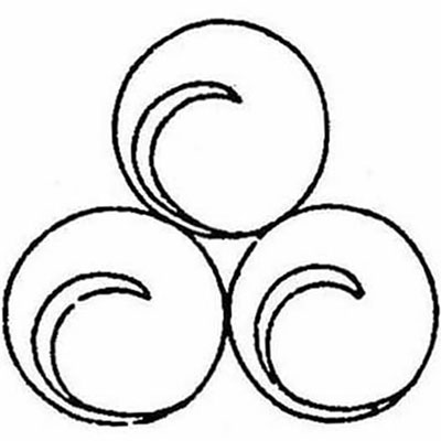 三つ盛り一つ巴