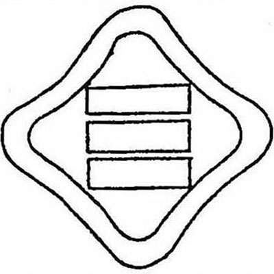 うねり角算木・ひずみ角に算木・ひずみ角に三