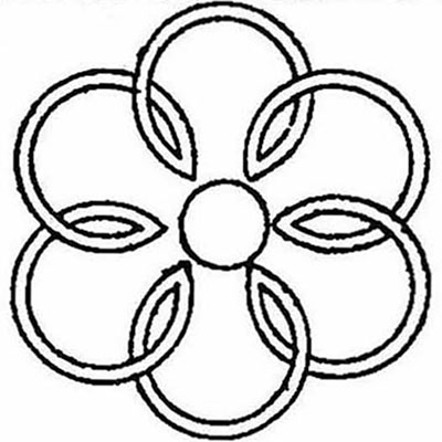 六つ釜敷（六つ結び釜敷）