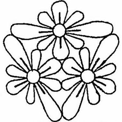 三つ梨の切り口菱