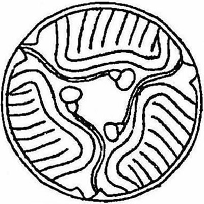 三つ割り唐団扇