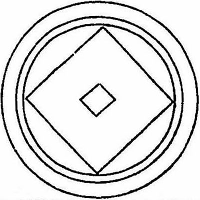 丸に石持ち釘抜き