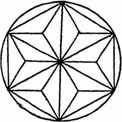 三つ割り麻の葉