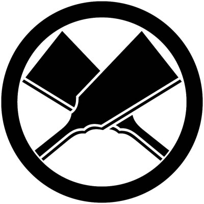 丸に違い羽子板