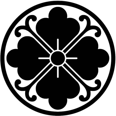 糸輪に四方蔓花菱