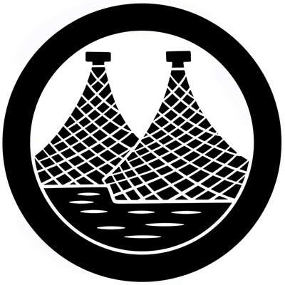 太輪に二つ干網に水