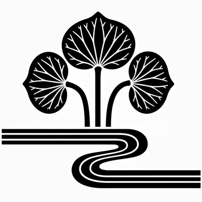 変わり立ち葵に水