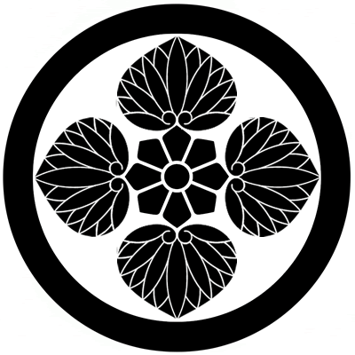 丸に幼剣四つ葵