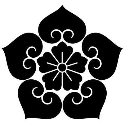 五つ裏葵に唐花