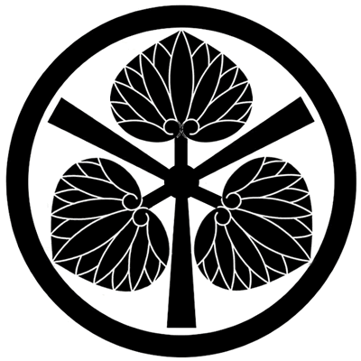 丸に長軸三つ葵