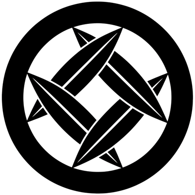 丸に芦の葉井筒