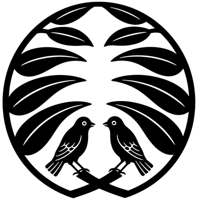 割り抱き芦に対い雀