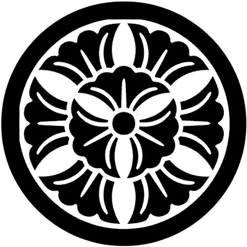 丸に六つ割り寓生の花（１）