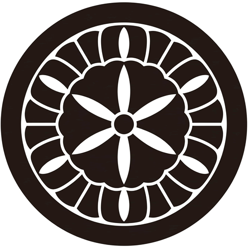 丸に六つ割り寓生の花（２）