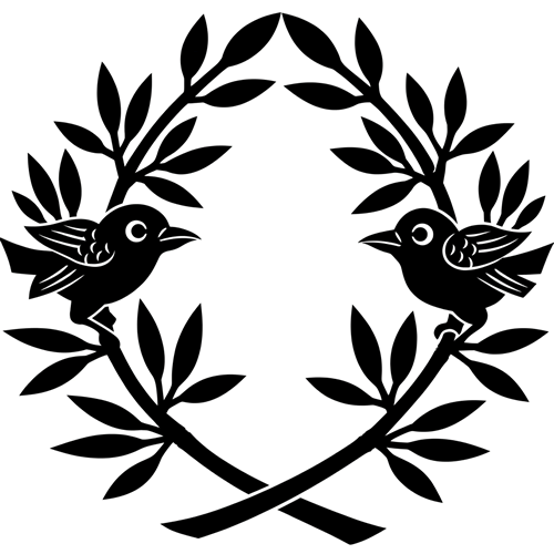 抱き寓生に対い鳩（４）