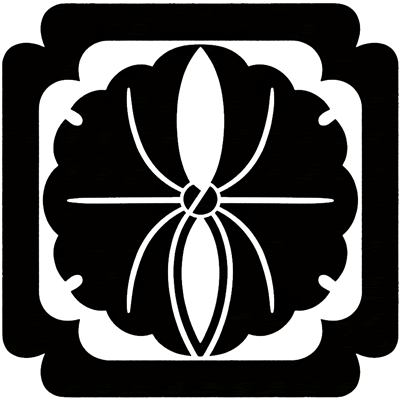 隅入り平角に抱き銀杏