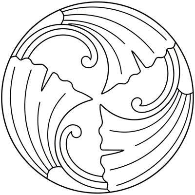 三つ割り蔓銀杏