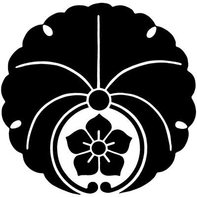 浮線銀杏に桔梗