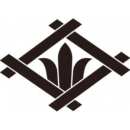 組み井桁に三つ葉菖蒲