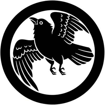 丸に舞い烏