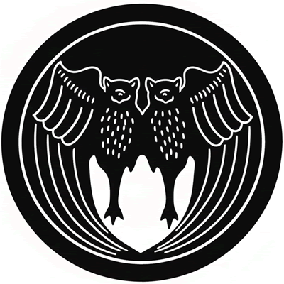 丸に真向かい蝙蝠