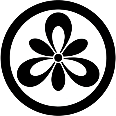 丸に六弁梨の切り口