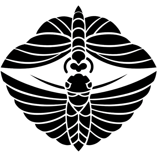 対い雌雄蝉（1）