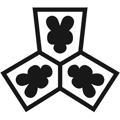 三つ繋ぎ駒に六文字