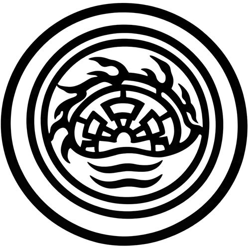 中陰輪に回り水車・中陰輪に回り柄杓車・中陰輪に回り槌車