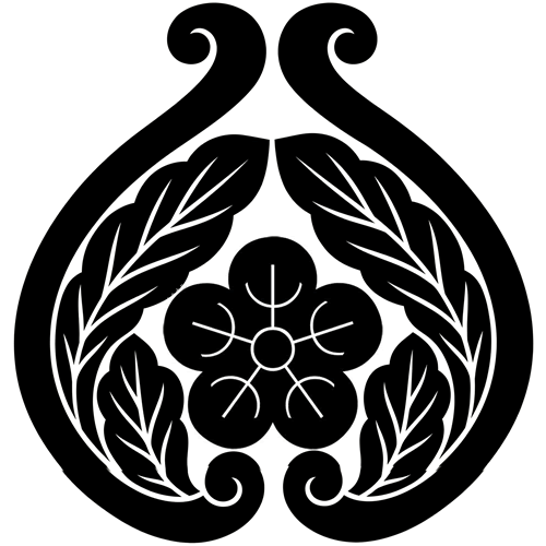 抱き蔓葉に夕顔の花