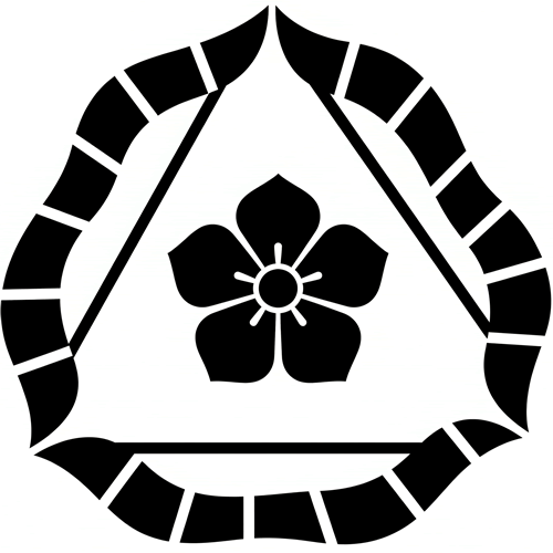 三つ張り弓に桔梗