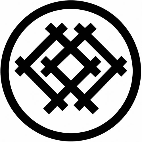 丸に違い井筒