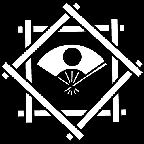 陰組み合わせ井筒に日の丸扇