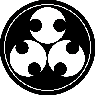 糸輪に地抜き三つ盛り分銅