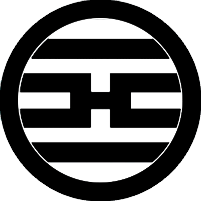 丸に二つ引きに千切り（１）