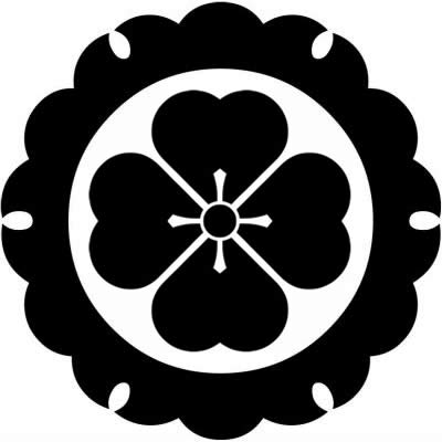 外雪輪に田字草